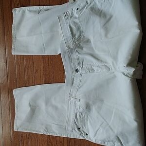 C.J.Banks White Barely Boot Stretch Jeans Plus Size 24W